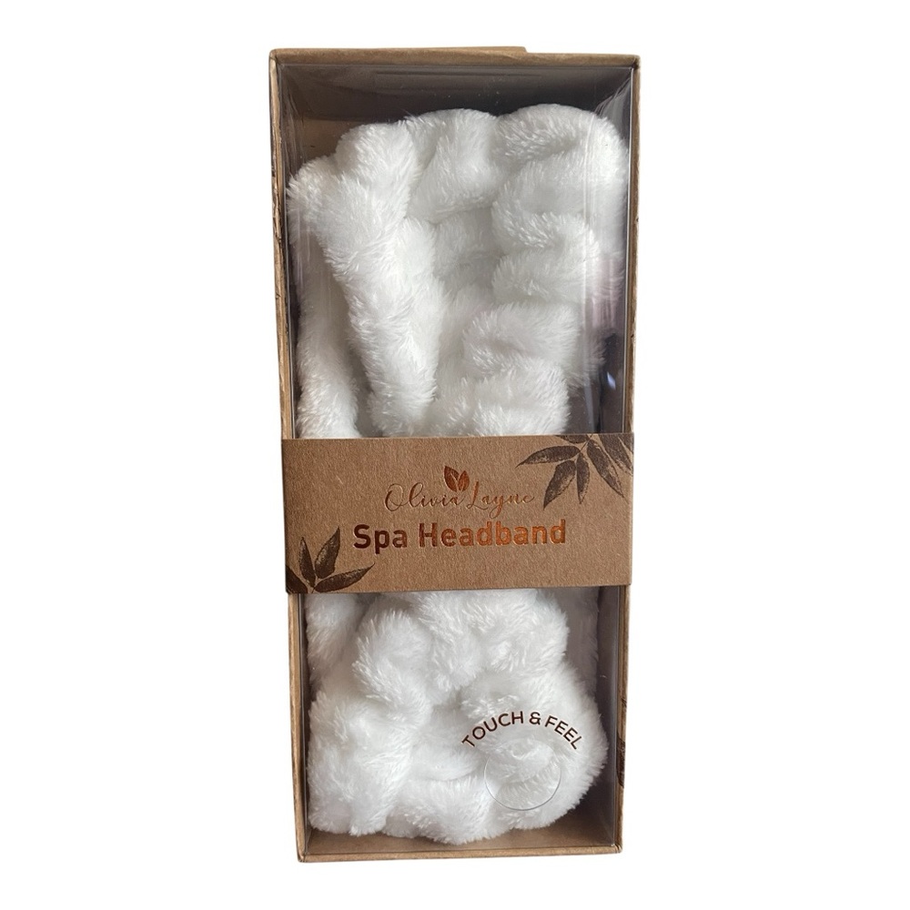 Olivia Layne White Spa Headband